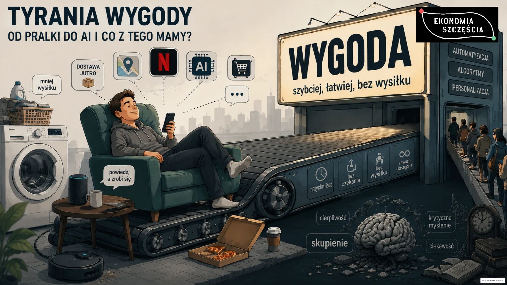 Tyrania wygody. Jak przeszliśmy od pralki do AI i co z tego mamy?