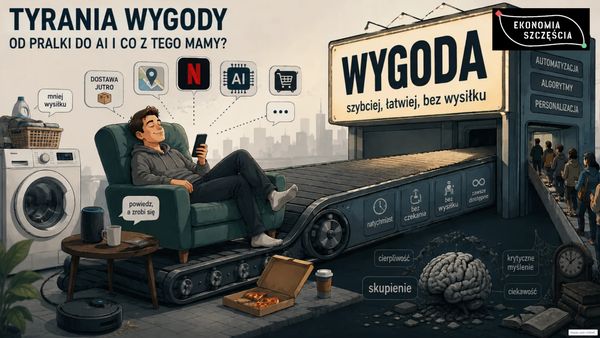 Tyrania wygody. Jak przeszliśmy od pralki do AI i co z tego mamy?